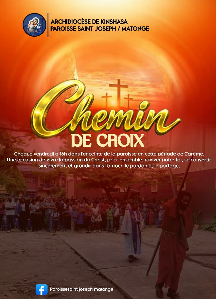 Chaque vendredi dans l’enceinte de la paroisse :Chemin de croix